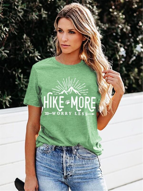 Hiking Shirt for Women Adventure Mountain Graphic Athletic S...