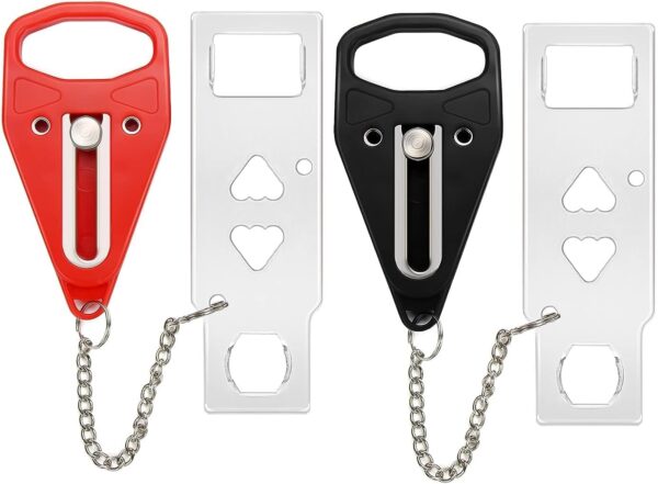 Portable Door Lock 2Pack Extra Lock for Additional Privacy a...