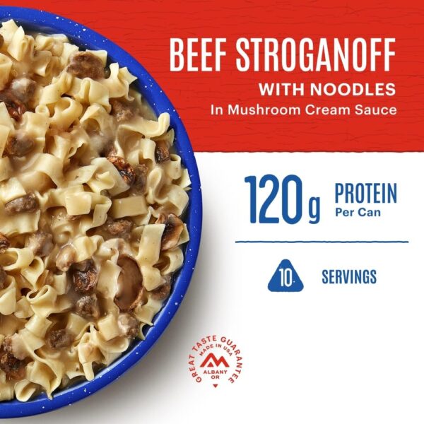 Mountain House Beef Stroganoff with Noodles #10 Can, Freeze ...