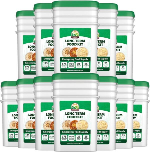 Long Term Food Supply Kit | 75g+ Daily Protein & 1,800+ Calo...