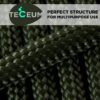 TECEUM 5/32" Paracord Rope 1000 – 1000ft / 200ft / 100ft / 5...