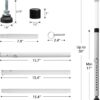 BeBecome Sliding Door Security Bar，17-50 inch Adjustable Pat...
