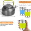 Odoland 16pcs Camping Cookware Set with Folding Camping Stov...