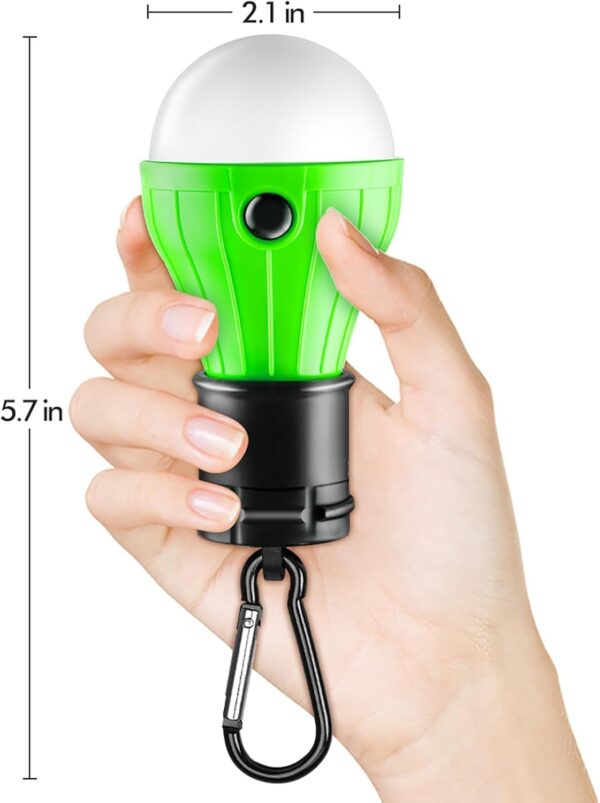 Tent Lamp 4 Packs Portable LED Tent Lights Clip Hook Hurrica...
