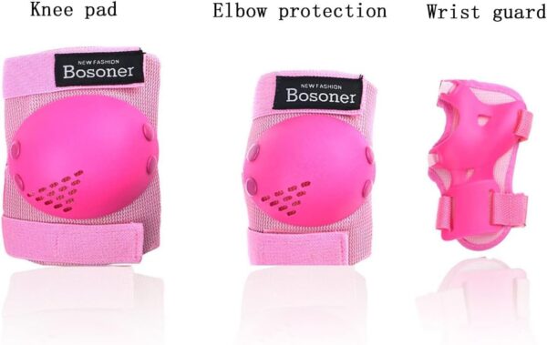 BOSONER Kids/Youth Knee Pads Elbow Pads Wrist Guards Set for...