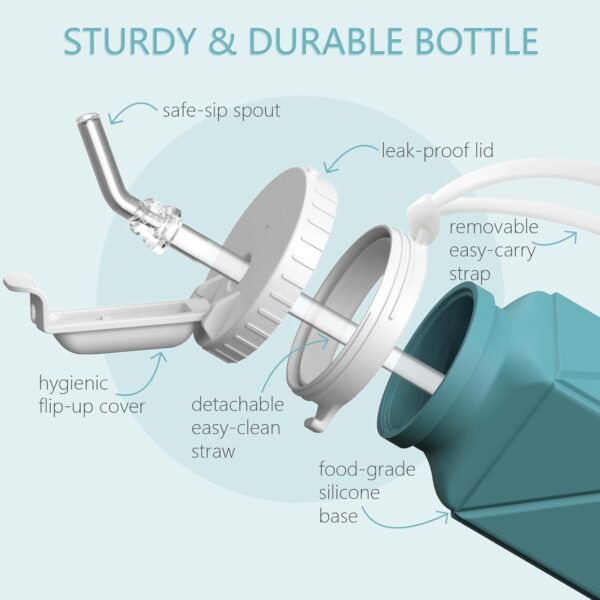 Collapsible Water Bottles, Silicone Foldable Portable Water ...