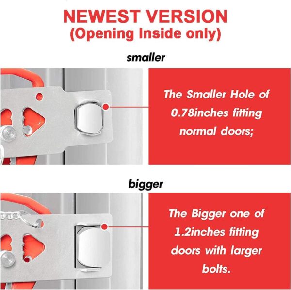 Portable Door Lock for Travel, Door Lock Self-Defense Securi...