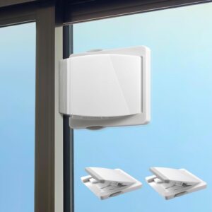 Sliding Door Lock, 2 Pack Child Safety Sliding Glass Door Lo...