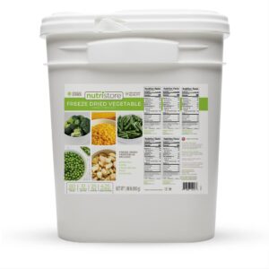 Nutristore Emergency Buckets | Premium Freeze-Dried Vegetabl...