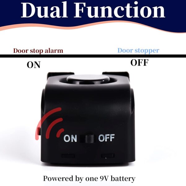 Door Stop Alarm, Door Stopper with 120DB Security Alarm, Flo...