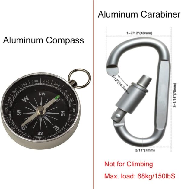Outdoor Survival Kit 7 in 1,Mini Emergency Survival Gear Sma...