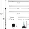 DIIG Sliding Door Security Bar，17.7-50.5inch Adjustable Lock...