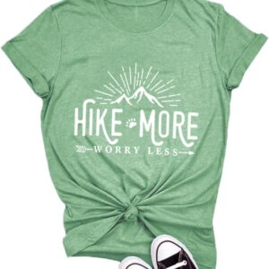 Hiking Shirt for Women Adventure Mountain Graphic Athletic S...
