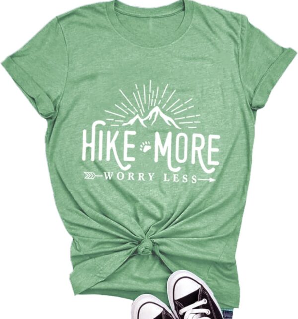 Hiking Shirt for Women Adventure Mountain Graphic Athletic S...
