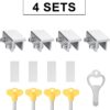 Window Locks (4 Sets), Window Locks for Up and Down Windows,...
