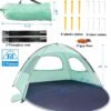 WhiteFang Beach Tent Anti-UV Portable Sun Shade Shelter for ...
