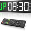 Gym Timer 15" Large LED Display Wall Clock | Interval Workou...