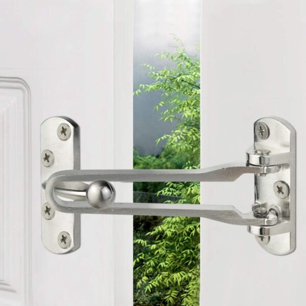 Home Security Door Lock, 2 Pack Latch Guard Clasp Front Door...