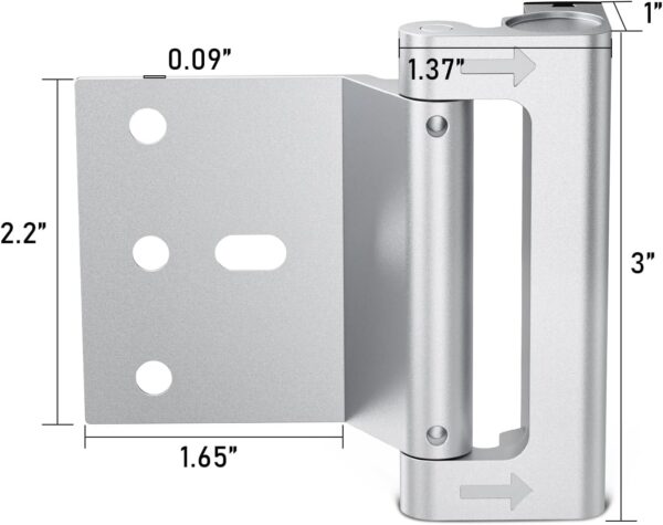 3Pcs Door Reinforcement Lock, Door Locks for Kids Safety, Do...