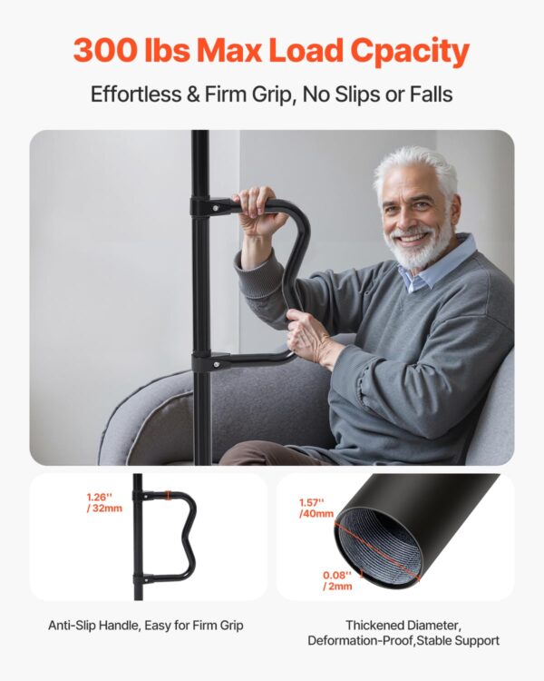 VEVOR Floor-to-Ceiling Transfer Pole, Tension Mounted Bathro...