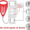 Portable Door Lock for Travel, Door Lock Self-Defense Securi...