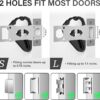 Portable Door Lock for Hotel Door Safety- Metal Hotel Door L...