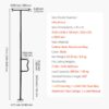 VEVOR Floor-to-Ceiling Transfer Pole, Tension Mounted Bathro...