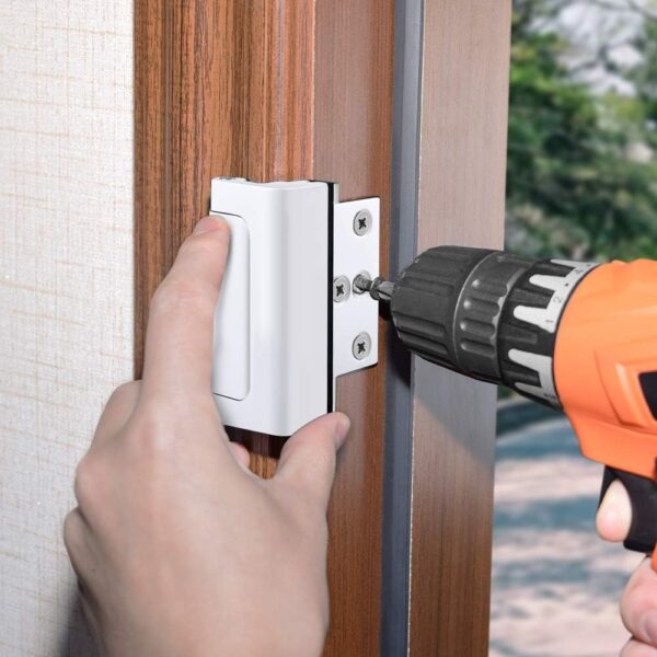 Home Security Door Reinforcement Lock Upgraded Front Door Lo...
