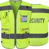 TCCFCCT Security Vest for Men Women 9 Pockets High Visibilit...