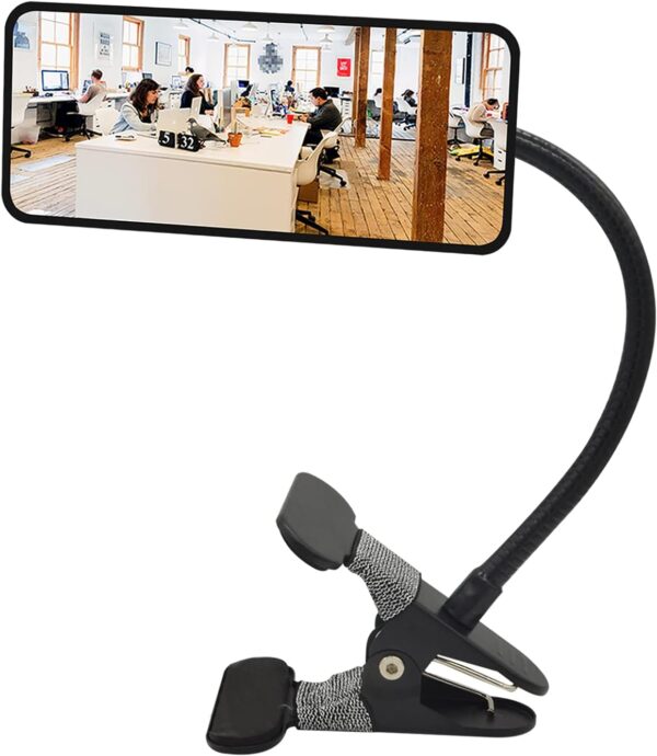 Ampper Acrylic Clip On Security Mirror, Flexible Convex Cubi...