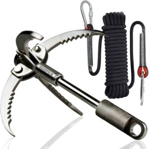 Grappling Hook and Rope 10M (32ft) - Multifunctional Heavy D...