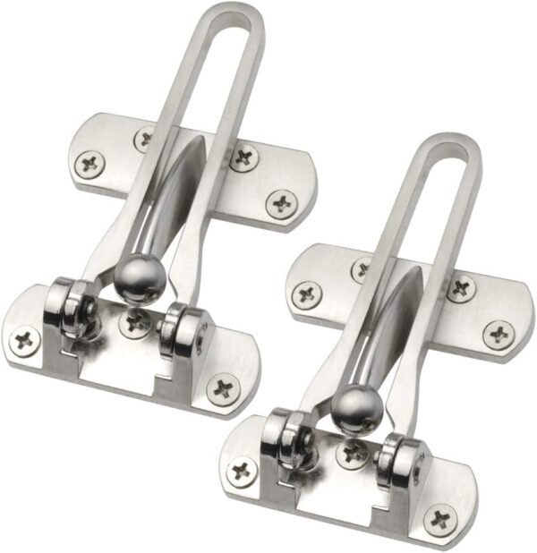 Home Security Door Lock, 2 Pack Latch Guard Clasp Front Door...