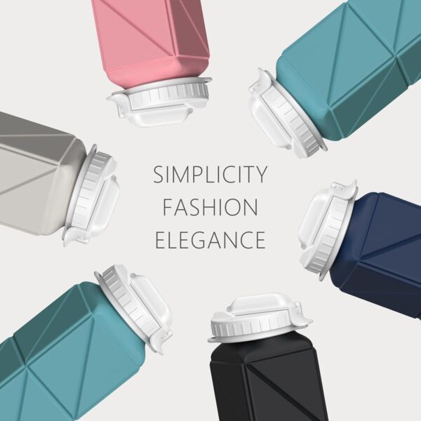 Collapsible Water Bottles, Silicone Foldable Portable Water ...