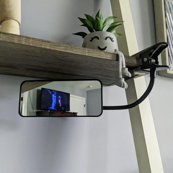 Ampper Acrylic Clip On Security Mirror, Flexible Convex Cubi...