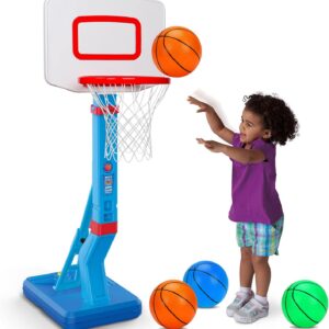 Toddler Basketball Hoop Indoor Mini Adjustable Basketball Go...
