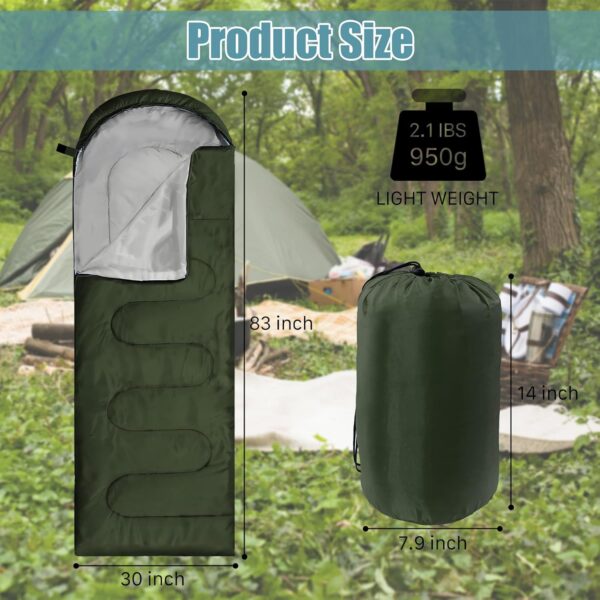 12 Pcs Camping Sleeping Bags Bulk 4 Seasons Warm Cold Weathe...