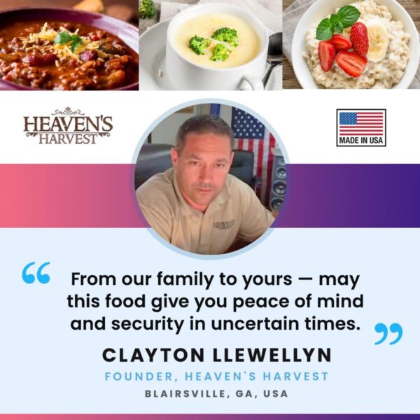 Heaven’s Harvest 25-Year Organic Family Food Kit — Emergency...