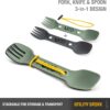 UCO Utility Spork 3-in-1 Combo Spoon-Fork-Knife Utensil, 2-P...