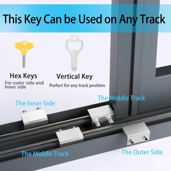 Window Locks (4 Sets), Window Locks for Up and Down Windows,...