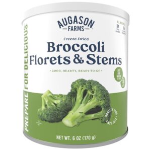 Augason Farms Freeze Dried Broccoli Florets & Stems Can, Eme...