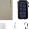 Solar Charger Power Bank, 20000mAh Portable Outdoor Waterpro...