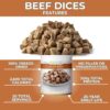 Nutristore Freeze Dried Beef Dices | Pre-Cooked Meat for Bac...