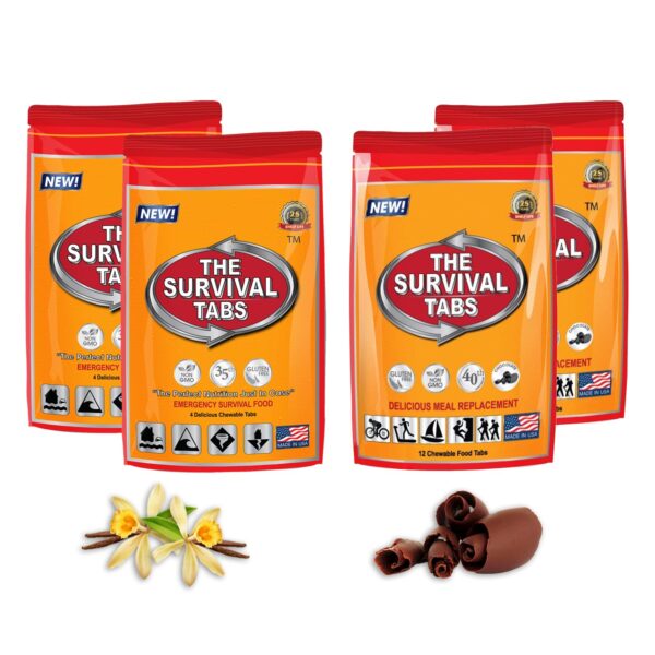 Survival Tabs 8-Day Emergency Food Supply – 96 Tabs for Torn...