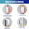 4Pack AceMining Door Reinforcement Lock Withstands 800lbs of...