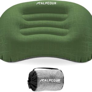 Alpcour Camping Pillow – Large, Inflatable, Ultralight Sleep...