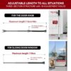 AceMining Upgraded Door Security Bar & Sliding Patio Bar, He...