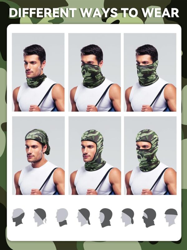 SATINIOR 6 Pcs Ski Mask Cover Balaclava Full Face Mask Summe...