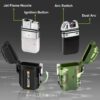 2 Pack Waterproof Lighter Outdoor Windproof Torch Lighter Du...
