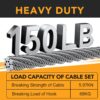 4 Pack Stage Light Safety Cables for Stage DJ Party Lights T...