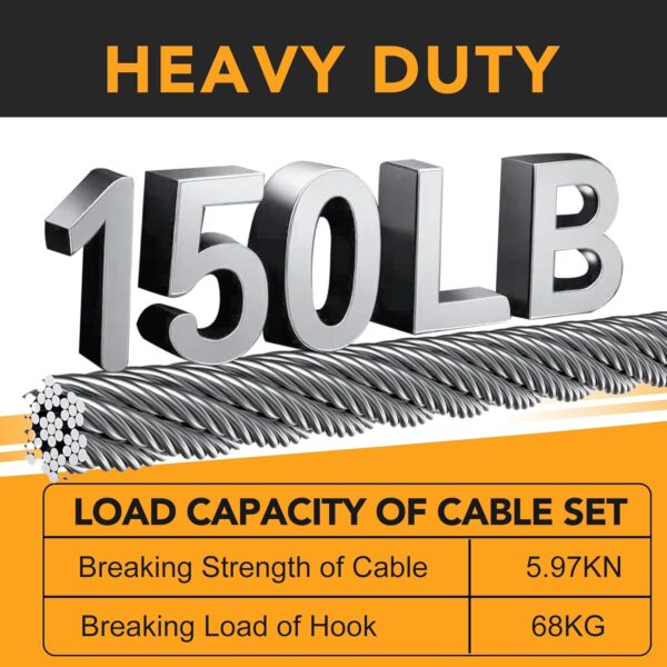 4 Pack Stage Light Safety Cables for Stage DJ Party Lights T...